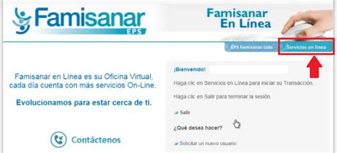 famisanar citas medicas en linea|Famisanar en Línea 【 Acceso a Servicios 】2024